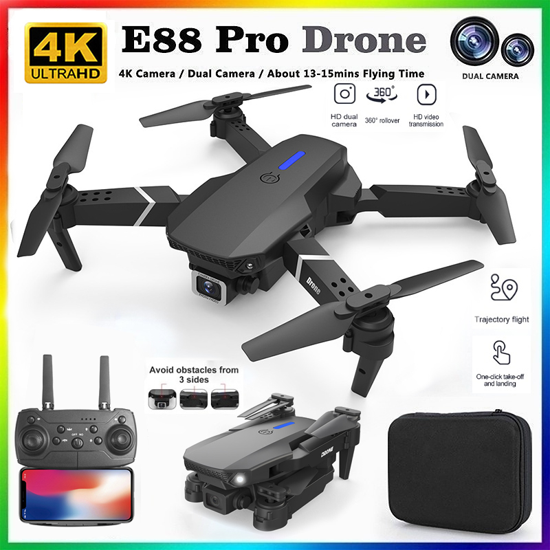 Drone Mapping - 2026 NOWY E88 Profesjonalny Dron RC
