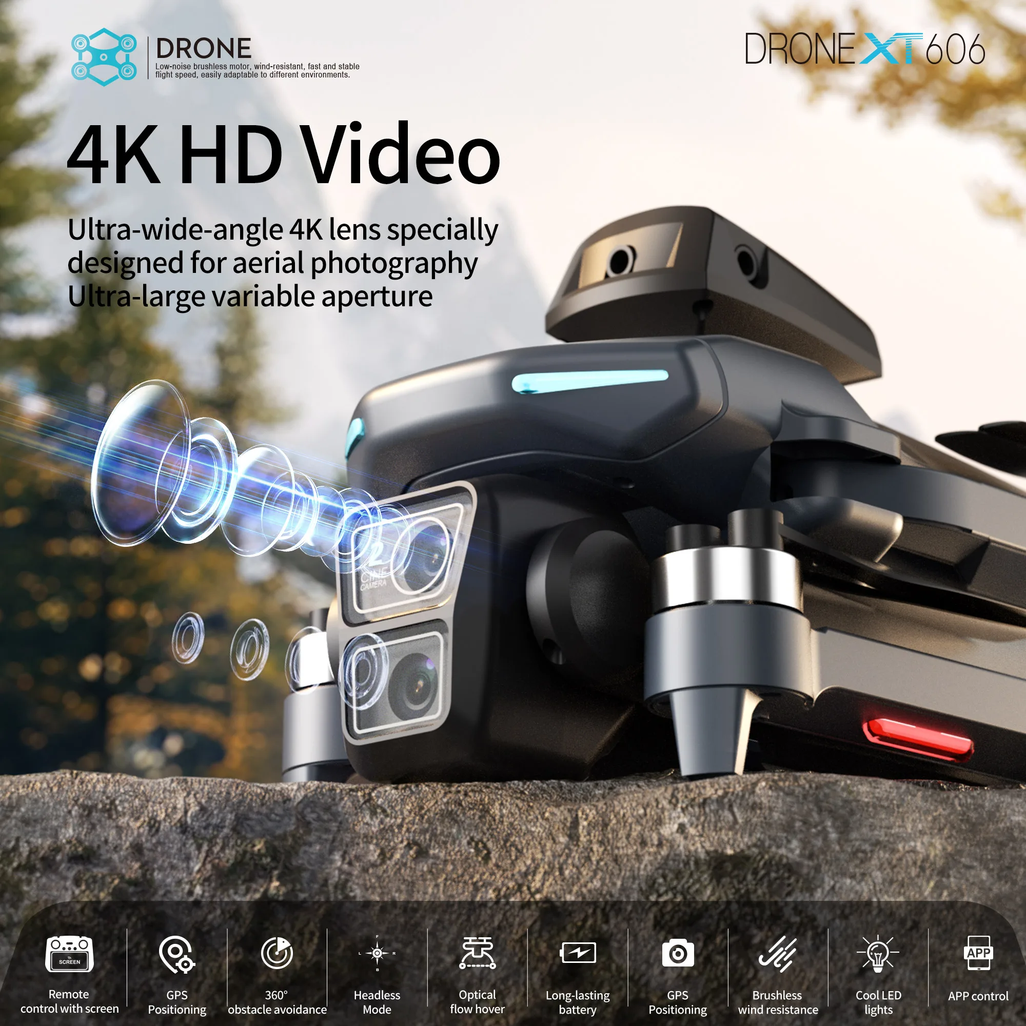 Oryginalny dron XT606 MAX GPS  – Drone Thermal Imaging recenzja i cena